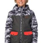 Rip Curl Snake Printed Snow Jacket Jet Black - imagine 1