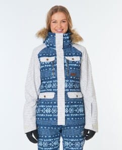 Rip Curl Chic Snow Jacket Mid Blue Wash