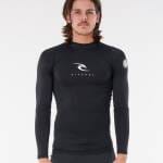 Rip Curl Corps Long Sleeve UV Tee Black - imagine 1