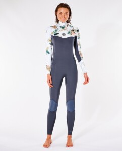 Rip Curl Women Dawn Patrol 3/2 Chest Zip Wetsuit