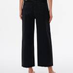 Rip Curl Sparrows Crop Wide Leg Denim Washed Black - imagine 3
