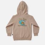 Rip Curl Micro Waves Zip Thru Hood Grom Taupe - imagine 3