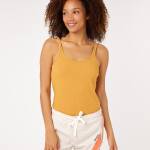 Rip Curl Amantea Rib Top Tank Gold - imagine 1