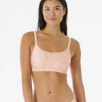Rip Curl Classic Surf D Cup Crop Bikini Top Blush - imagine 1