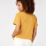 Rip Curl Lauria Rib Short Sleeve Tee Gold - imagine 4