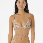 Rip Curl Afterglow Floral Wrap Triangle Bikini Top - imagine 1