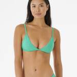 Rip Curl Premium Surf Banded Fixed Triangle Bikini Top Green - imagine 1