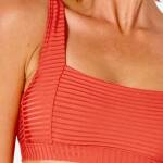 Rip Curl Premium Surf D Cup Crop Bikini Top Hot Orange - imagine 3