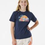 Rip Curl Low Tide Tee Girl Navy - imagine 1