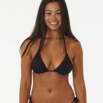 Rip Curl Premium Surf D Cup Sliding Triangle Bikini Top Black - imagine 1