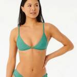 Rip Curl Premium Surf Banded Fixed Triangle Bikini Top Teal - imagine 1