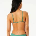 Rip Curl Premium Surf Banded Fixed Triangle Bikini Top Teal - imagine 3