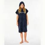 Rip Curl Script Hooded Towel Poncho Girl Black - imagine 1