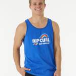 Rip Curl Surf Revival Waving Tank Retro Blue - imagine 1