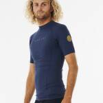 Rip Curl Dawn Patrol Perf Short Sleeve UV Tee Navy Marle - imagine 1