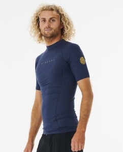 Rip Curl Dawn Patrol Perf Short Sleeve UV Tee Navy Marle