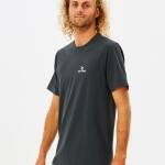 Rip Curl Search Series Short Sleeve UV Tee Black Marled - imagine 1
