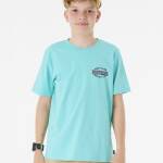 Rip Curl Slasher Tee Boy Aqua - imagine 1