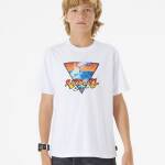 Rip Curl Action Tee Boy Optical White - imagine 1