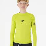 Rip Curl Corps Long Sleeve Rash Vest Boy Lime - imagine 1