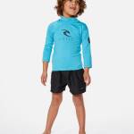 Rip Curl Corps Long Sleeve Rash Vest Grom Blue - imagine 1