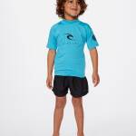 Rip Curl Corps Short Sleeve Rash Vest Grom Blue - imagine 1