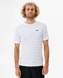 Rip Curl Plain Stripe S/S Tee White