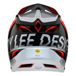 Troy Lee Designs D4 Mips Composite Qualifier Silver Red 2023 - imagine 5