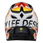 Troy Lee Designs D4 Mips Composite Qualifier White Orange 2023 - imagine 4