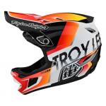 Troy Lee Designs D4 Mips Composite Qualifier White Orange 2023 - imagine 1