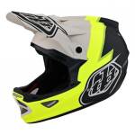 Troy Lee Designs D3 Fiberlite Volt Flo Yellow 2023 - imagine 1