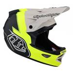 Troy Lee Designs D3 Fiberlite Volt Flo Yellow 2023 - imagine 4
