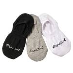 Rip Curl Invisible Socks Pair Gray - imagine 3