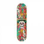 Hydroponic  Skate Deck MEXICAN SKULL 2.0 Red 8.5″ - imagine 1