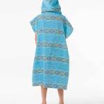 Rip Curl Printed hooded Poncho Boy Light Aqua - imagine 3