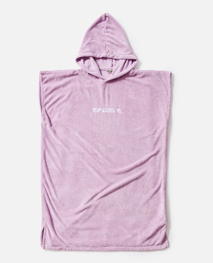 Rip Curl Classic Surf hooded Poncho Girl Lilac