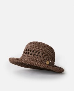 Rip Curl Essentials Crochet Bucket Brown