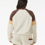 Rip Curl Surf Revival Raglan crew Fleece Oatmeal Marle - imagine 3