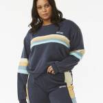Rip Curl Surf Revival Pannelled crew fleece Navy - imagine 1