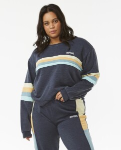 Rip Curl Surf Revival Pannelled crew fleece Navy