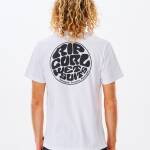 Rip Curl Wetsuit Icon Short Sleeve Tee White - imagine 3