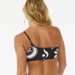 Rip Curl Holiday One Shoulder Bikini Top Black - imagine 3