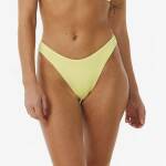 Rip Curl Premium Surf Hi Leg Brazilian Bikini Bottom Bright Yellow - imagine 1