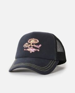 Rip Curl Mixed Revival Trucker Washed Black