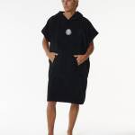 Rip Curl Logo hooded Poncho Black - imagine 1