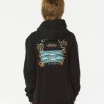 Rip Curl Lost Islands Art hooded Boy Black - imagine 3