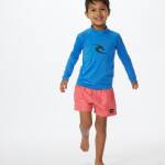 Rip Curl Brand Wave UPF Long Sleeve Rash Vest Boy Blue Gum - imagine 1
