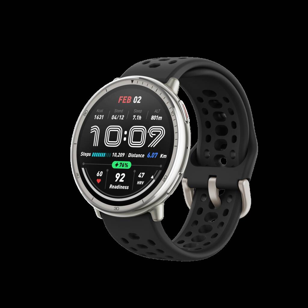 Amazfit Active 2 (Round) Black Sport Silicone