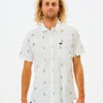 Rip Curl Hula Breach Short Sleeve Shirt White - imagine 1