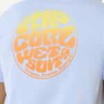 Rip Curl Wettie Passage Icon Tee Ice Blue - imagine 2